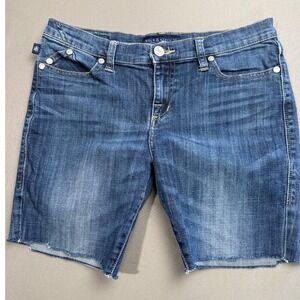 Rock‎ & Republic Denim Bermuda Cut Off Shorts Womens 12 Medium Wash